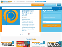 Tablet Screenshot of pedagotheque.be